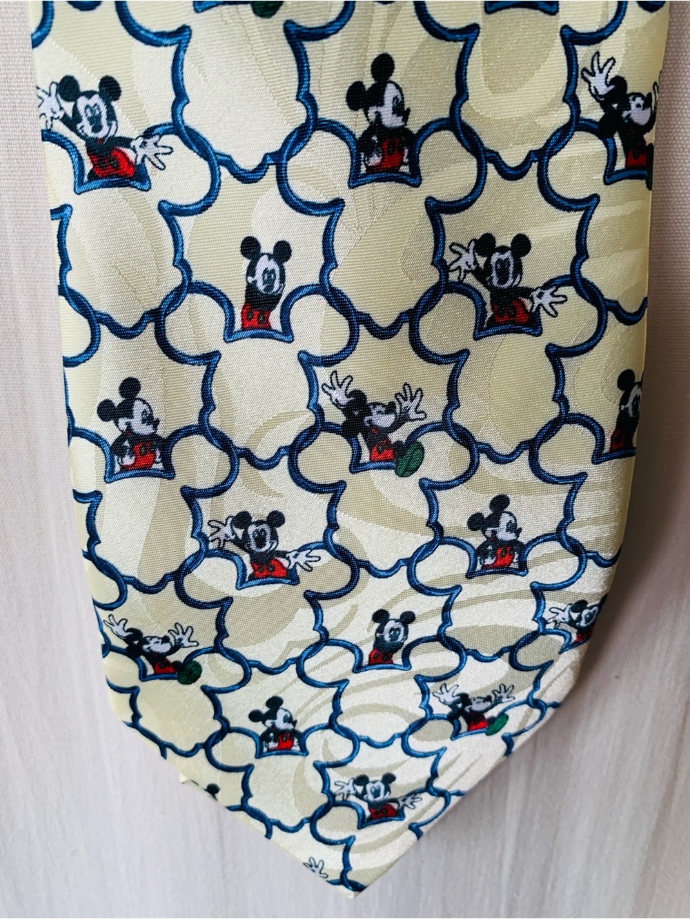 Vintage Gold City 100% Silk Mickey Mouse Tie